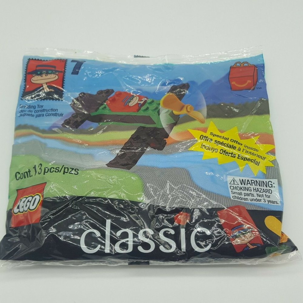 LEGO Classic McDonalds Hamburglar Plane #1841 1999 NEW #7